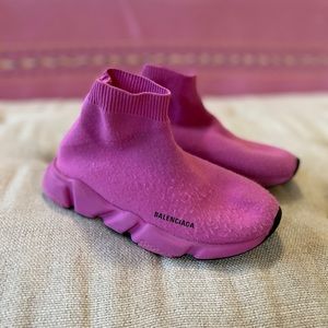Balenciaga girls pink sneakers